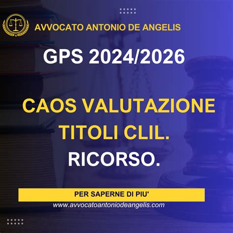 avvocato versace ricorso gae itp|AGGIORNAMENTO GPS 2024: ILLEGITTIMA VALUTAZIONE .